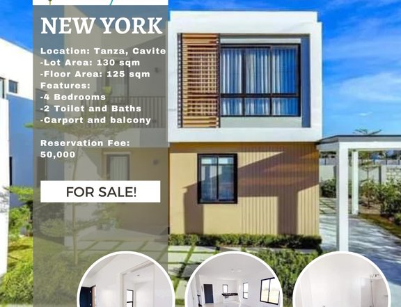 4BR Anyana New York model House and Lot For Sale in Tanza Cavite