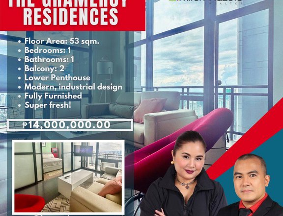 Luxury 1 Bedroom Loft Unit For Sale at The Gramercy Residences Makati