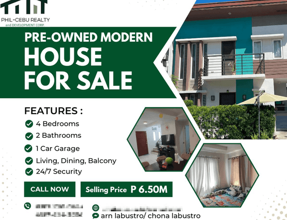 4-BR 2-Storey Single Attached House for sale in Lilo-an, Cebu