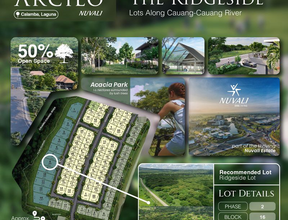 980 sqm Residential Lot For Sale in Arcilo, Nuvali, Calamba Laguna