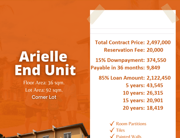 Arielle End Unit-Mid Year Promo