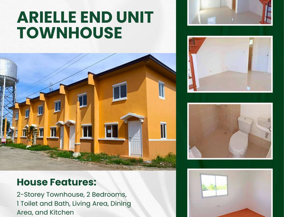 2-Bedroom End Unit Townhouse For Sale in Camella Capas