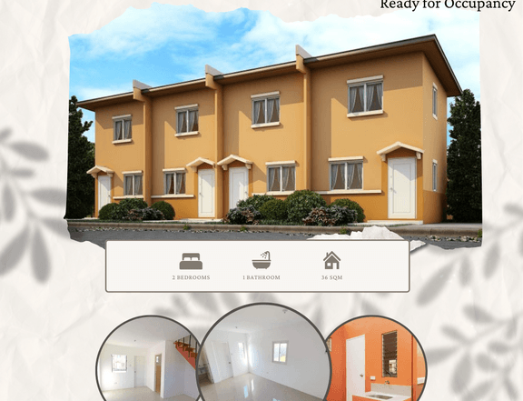 2BR Ready for Occupancy Townhouse For Sale in Calamba Laguna