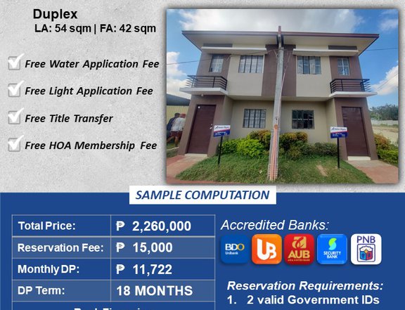 3-bedroom Duplex / Twin House For Sale in Tagum Davao del Norte