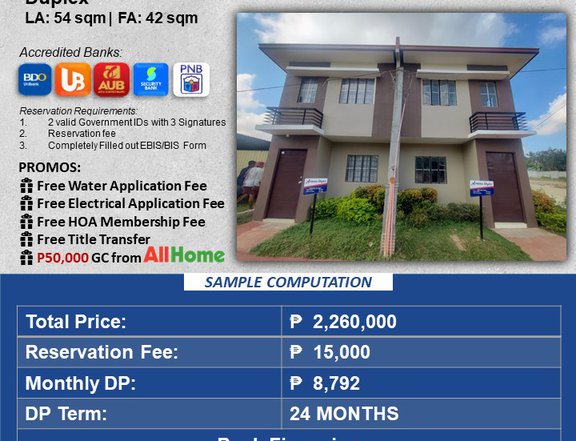 Armina Duplex Available in Tagum City, Davao del Norte