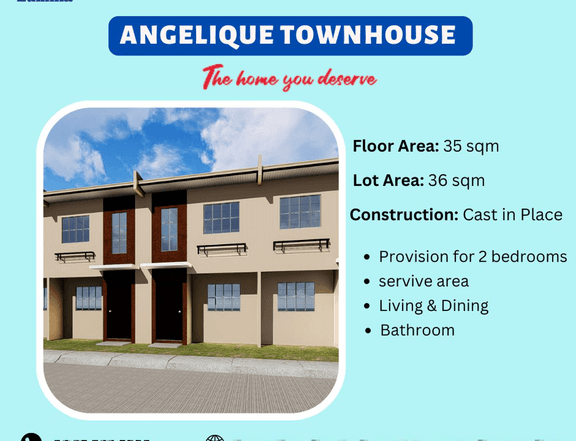 2-bedroom Townhouse For Sale in Manaoag Pangasinan