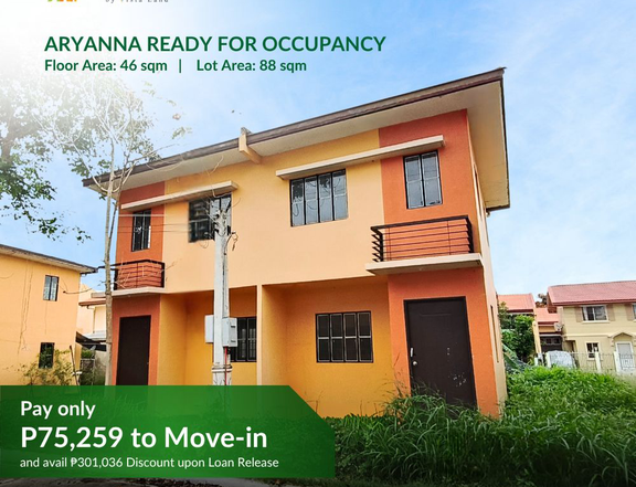 75K Total DP-Aryanna Duplex RFO House & Lot