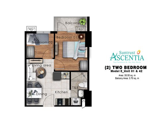 SPACIOUS 3BR CONDOMINIUM IN SUNTRUST ASCENTIA STA ANA MANILA NEAR MALLS