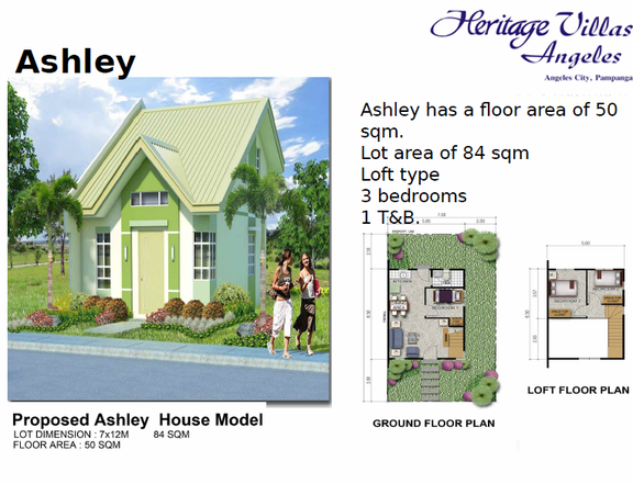 3-bedroom Single Attached House For Sale in Angeles ASHLEY