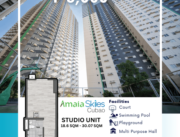 18.68 sqm Studio Condo For Sale in Cubao Quezon City