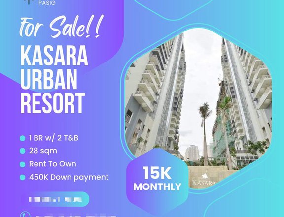 28.00 sqm 1BR Condo For Sale in Pasig Rent to Own near Arcovia, Bridgetown The Rockwell
