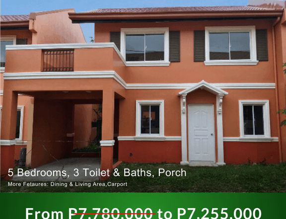 362K Rebate | House For Sale 4Br, 3 TB in Camella Riverfront (RFO)