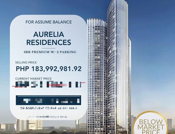 For Sale 3 Bedroom | Below Market Price Condo Unit at The Aurelia Residences, BGC Taguig - BMP0034