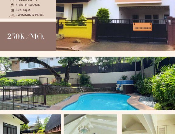 House For Rent in Ayala Alabang with Swimming Pool