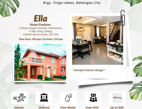 PRE-SELLING HOUSE AND LOT FOR OFW/PINOY FAMILY IN AZIENDA, BATANGAS!