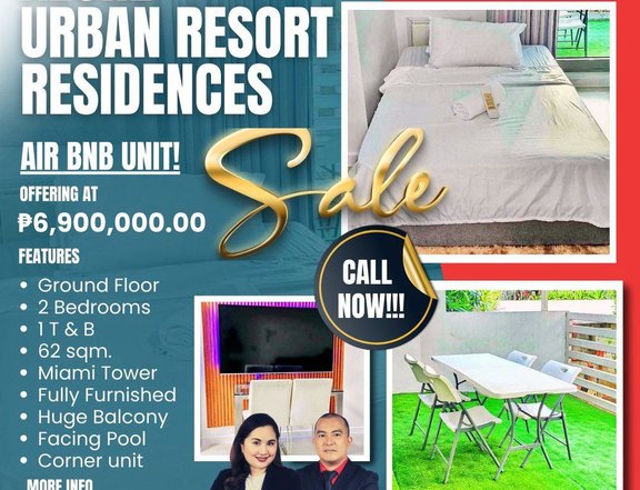 62 sqm. 2BR Air BnB Unit Azure Urban Resort Residences SM Bicutan
