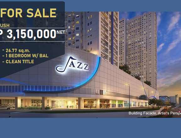 Pre-Owned 26.77 sqm 1-bedroom Residential Condo RUSH For Sale in Makati