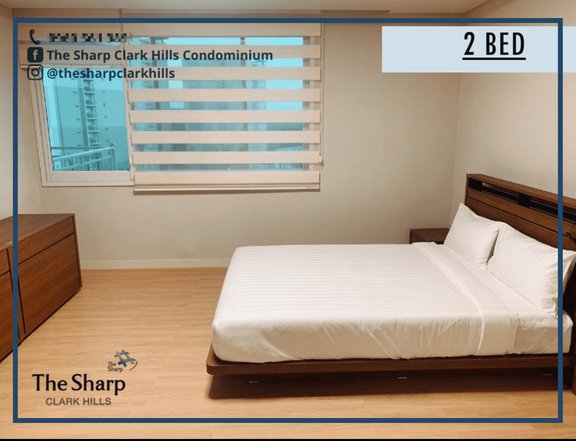 For Rent: 2 Bedroom Condo The Sharp Clark Hills Angeles Pampanga