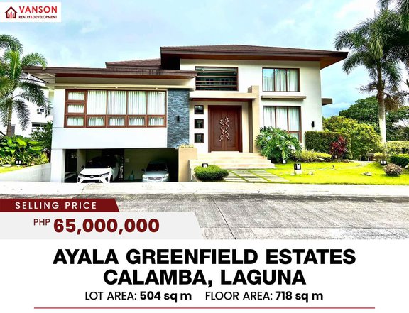 6BR HOUSE AND LOT IN AYALA GREENFIELD ESTATES CALAMBA LAGUNA