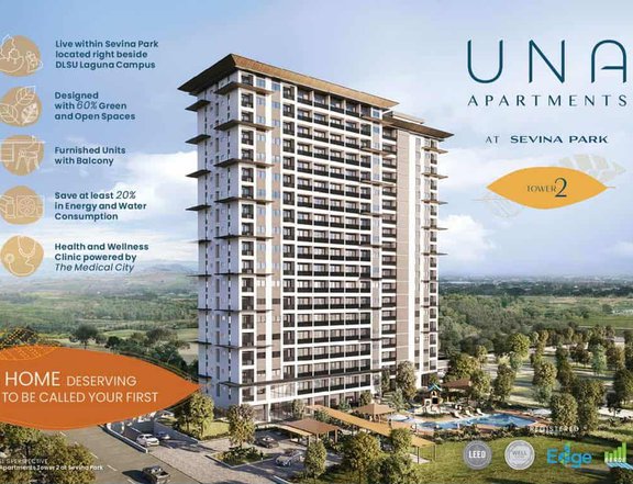 1 BEDROOM UNIT FOR SALE AT UNA APARTMENTS, NEAR DLSU LAGUNA CAMPUS
