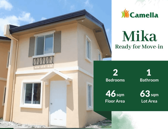2-BR Ready for Move-in House For Sale Bacolod (Camella Bacolod South)