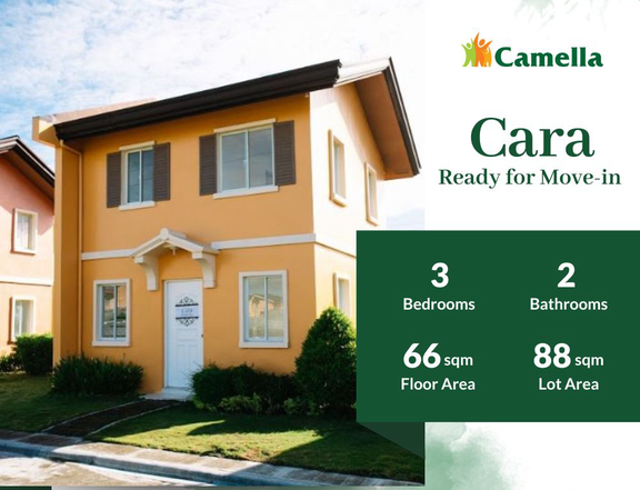 Camella Bacolod Brgy. Mandalagan 3-Bedroom House and Lot for Sale