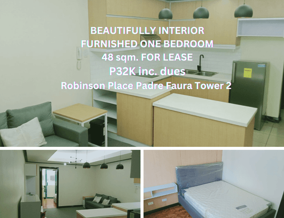 Robinson Place Padre Faura Beautiful Interior 1BR For Lease