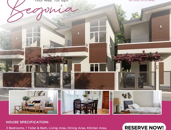 Furnished 3-bedroom Single Detached House For Sale in Lipa Batangas