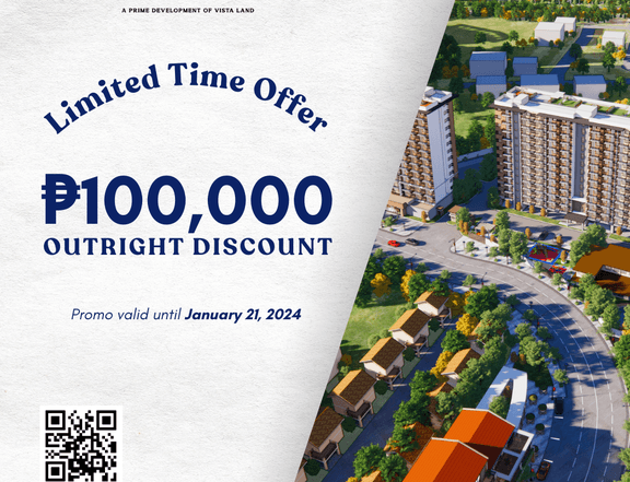 Outright Discount in Vidarte Residences - Condo in Antipolo City