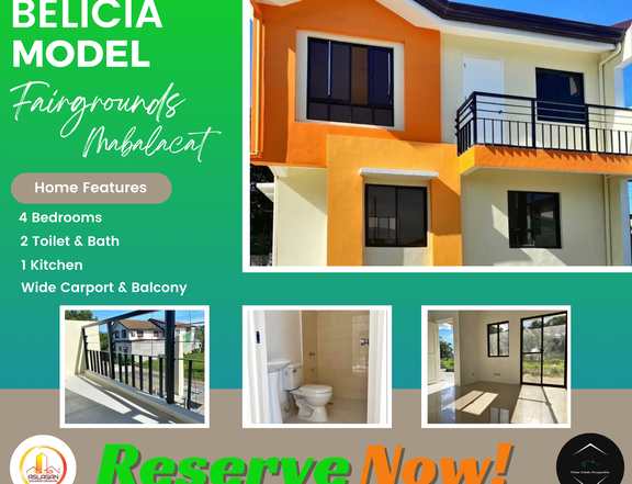 4-bedroom Single Attached House For Sale in Mabalacat Pampanga