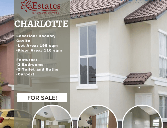 3BR Charlotte model Single Detached House For Sale in Bacoor Cavite