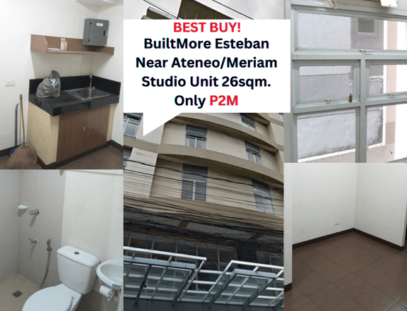 BuiltMore Esteban Katipunan Studio Unit For Sale