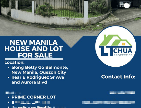 New Manila House and Lot (PRIME CORNER LOT)