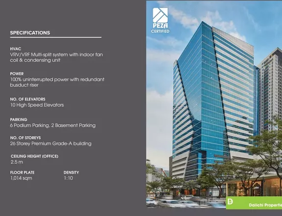 Office Space for Lease Rent in BGC - PEZA Certified