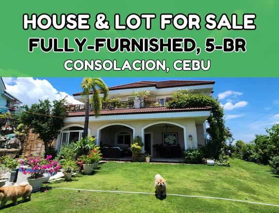 5-Bedroom House & Lot For Sale: Consolacion Cebu- Fully Furnished RFO