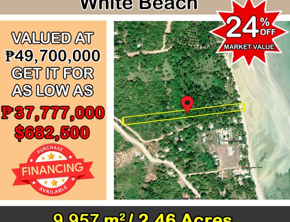 9,957 sqm Recreational Sunrise White Titled Beach in El Nido
