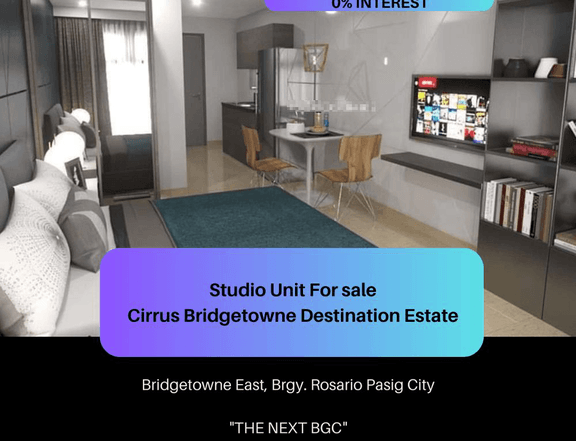 CIRRUS BRIDGETOWNE DESTINATION ESTATE STUDIO UNIT FOR SALE