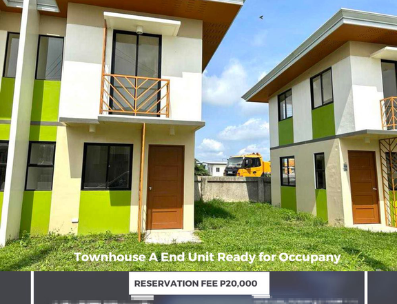 RFO 2-bedroom end unit Townhouse in Bacolod City
