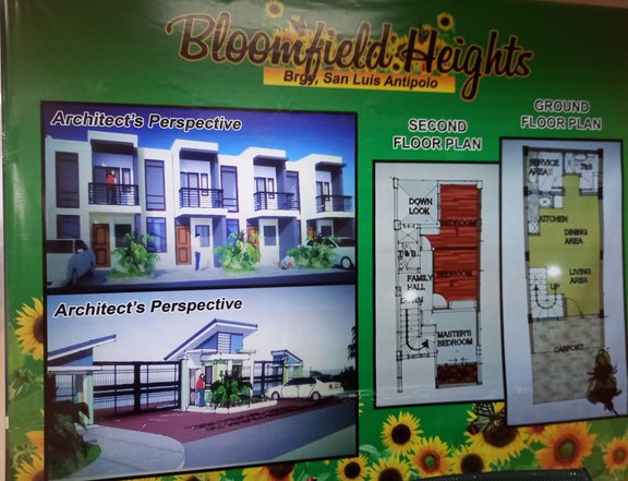 BLOOMFIELD HEIGHTS, Townhouse, 2 Storey, 3BR, 2T&B, Car Garage