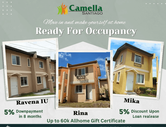 House and lot in Santiago City- Ready For Occupancy Installment