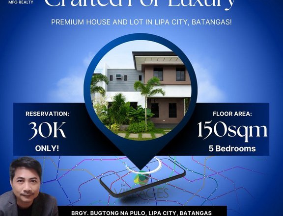 Crafted for Luxury: Premium House and Lot in Lipa City, Batangas!