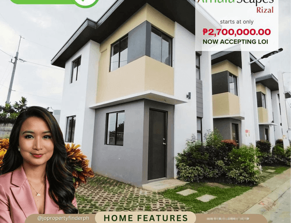 2BR Duplex / Twin House For Sale in Binangonan Rizal