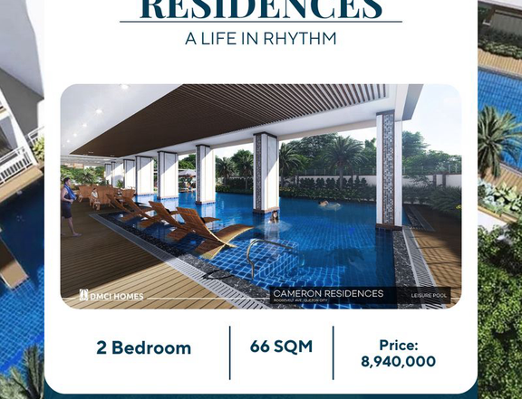 CAMERON RESIDENCES 66.00 sqm 2-bedroom For Sale in QC Metro Manila
