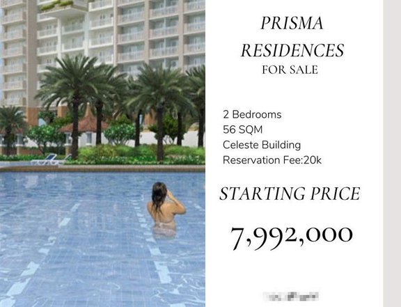 PRISMA RESIDENCES 56.00 sqm 2-bedroom For Sale in Pasig Metro Manila