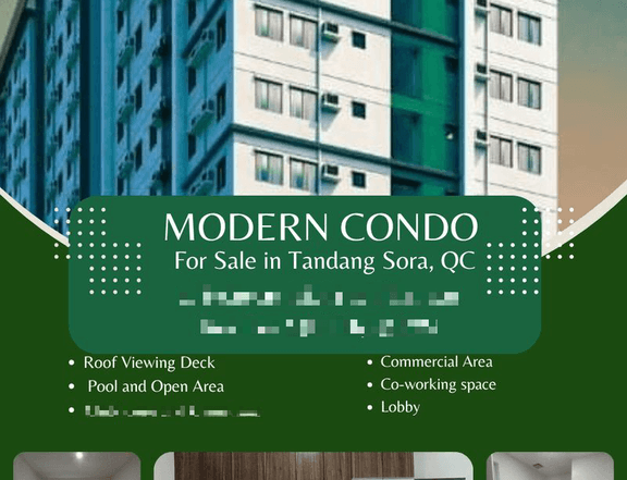 36.92 sqm 1-bedroom Residential Condo For Sale in Tandang Sora Quezon City