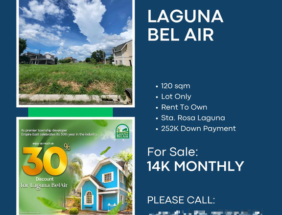 Laguna Bel Air Lot For Sale as low as 14K Monthly