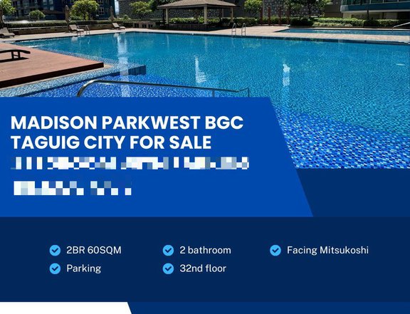 2BR With Parking Madison Parkwest Condo in BGC Taguig City