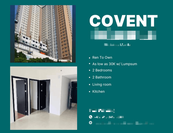 For Sale Condominium in Covent Garden in Sta. Mesa 2 Bedroom Rent To Own