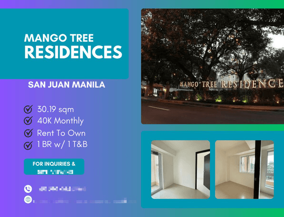 30.26 sqm 1-bedroom Condo For Sale in San Juan Metro Manila