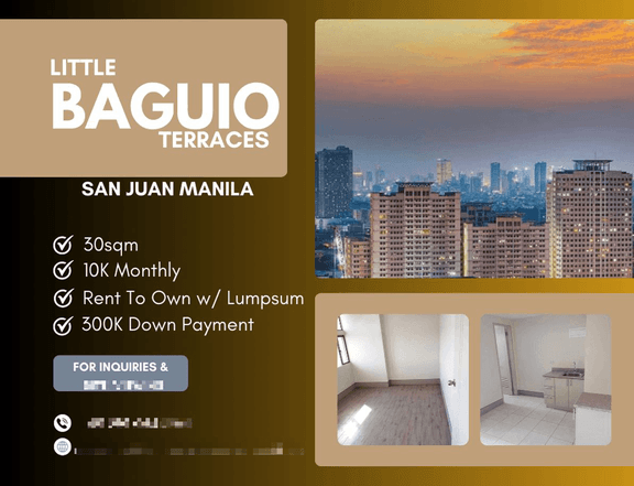 2 Bedroom in San Juan Manila 300K To Move In Rent To own